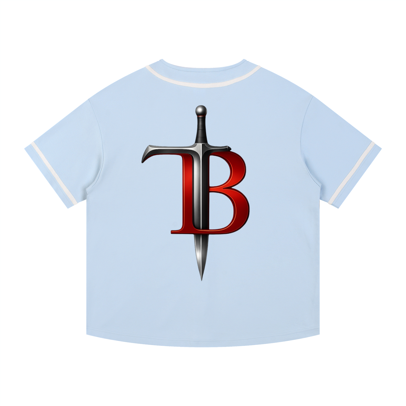 TB Performance Contrast Piped Button-Up Jersey | Premium Baseball Jersey