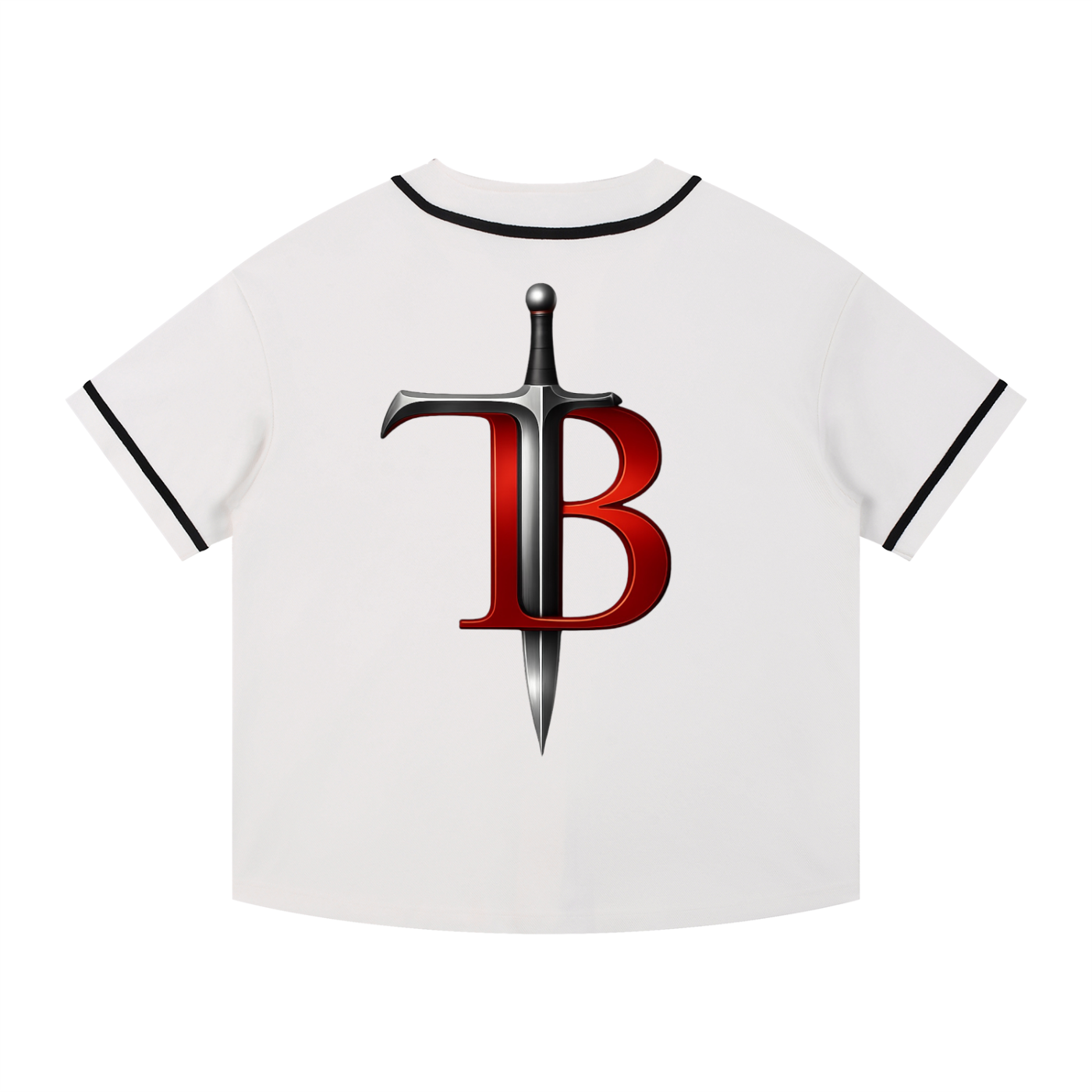 TB Performance Contrast Piped Button-Up Jersey | Premium Baseball Jersey