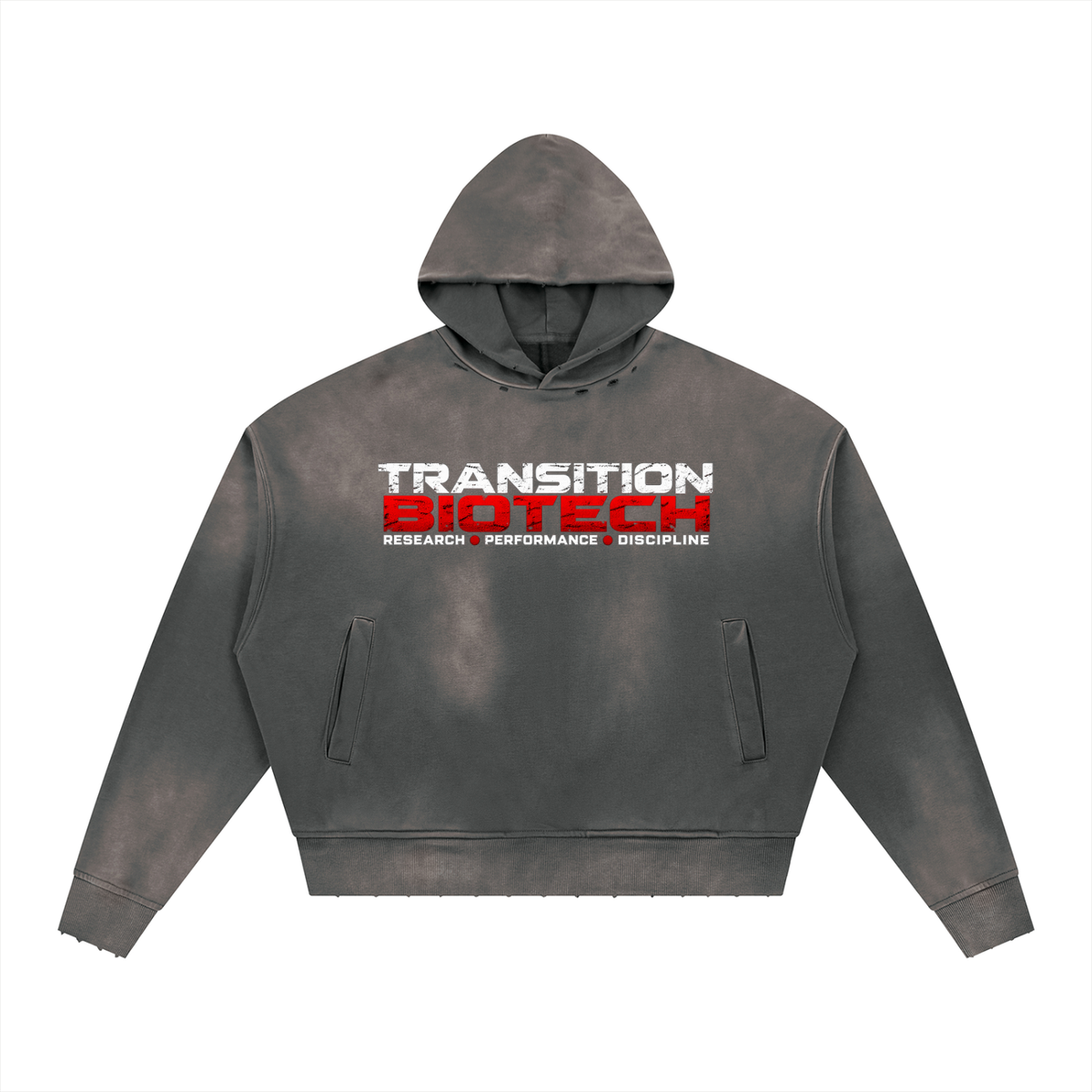 TB Performance Men's Distressed Boxy Hoodie