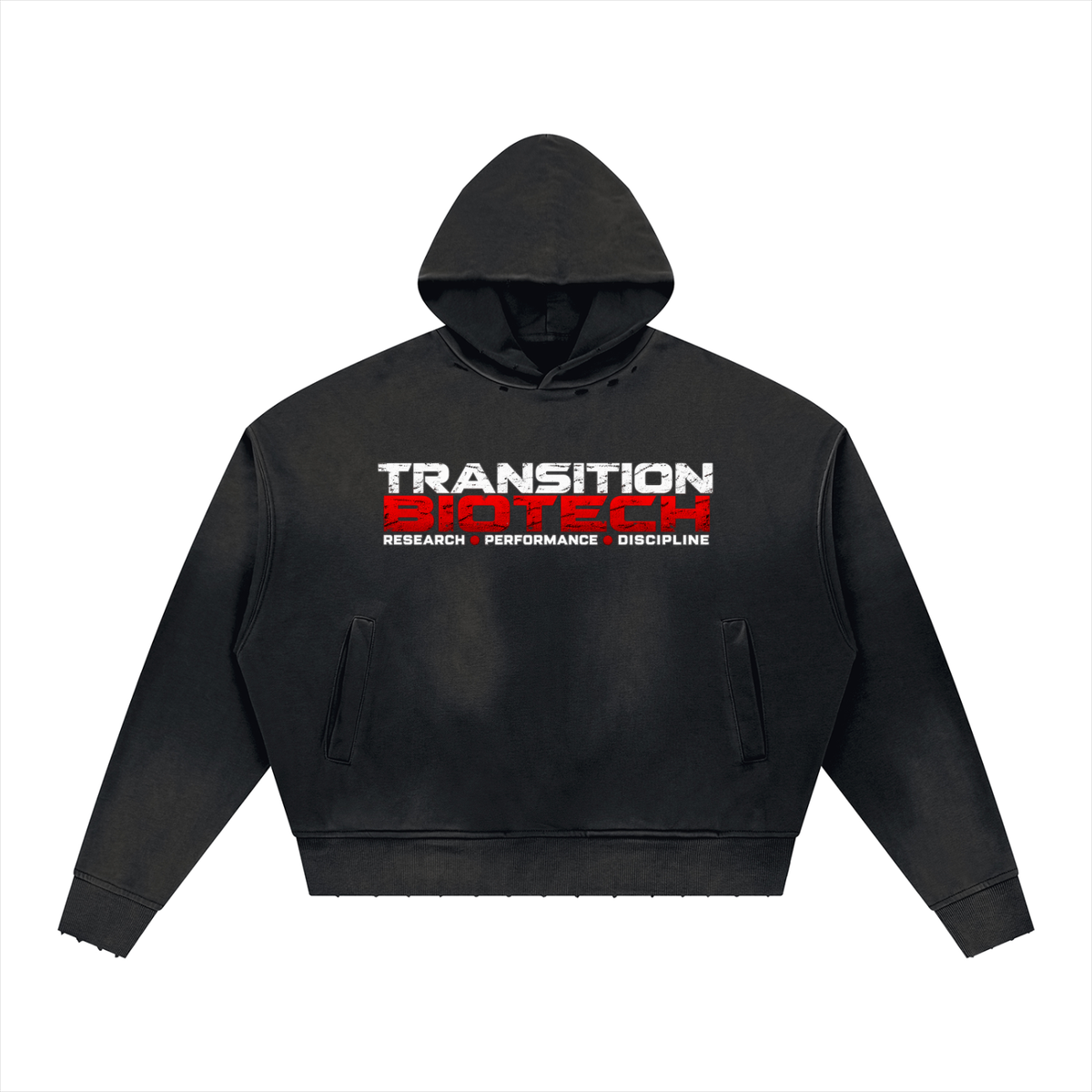 TB Performance Men's Distressed Boxy Hoodie