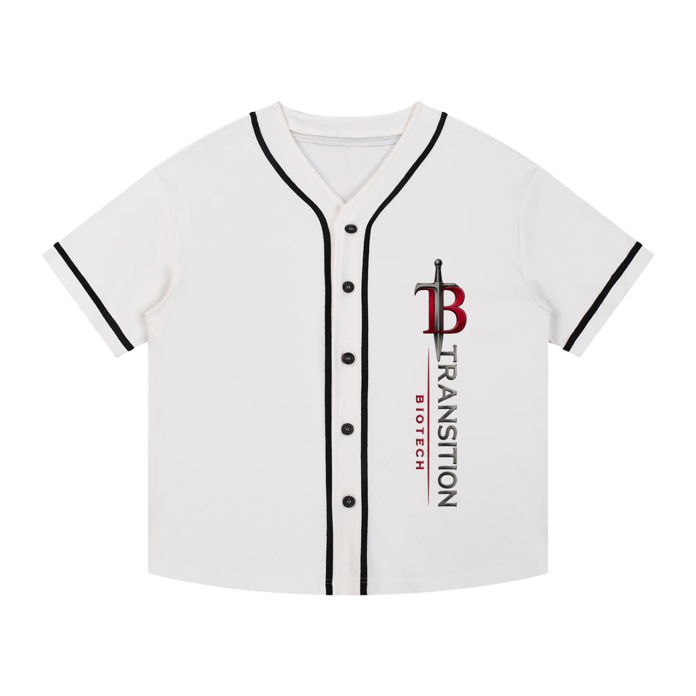 TB Performance Contrast Piped Button-Up Jersey | Premium Baseball Jersey
