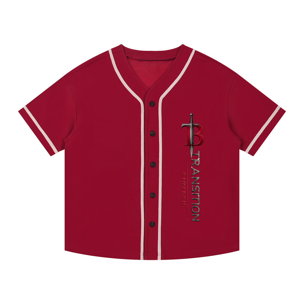 TB Performance Contrast Piped Button-Up Jersey | Premium Baseball Jersey