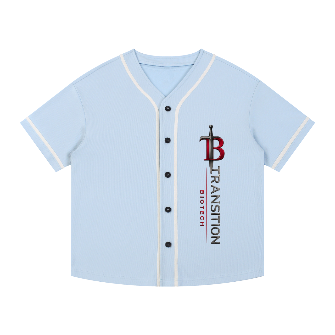 TB Performance Contrast Piped Button-Up Jersey | Premium Baseball Jersey