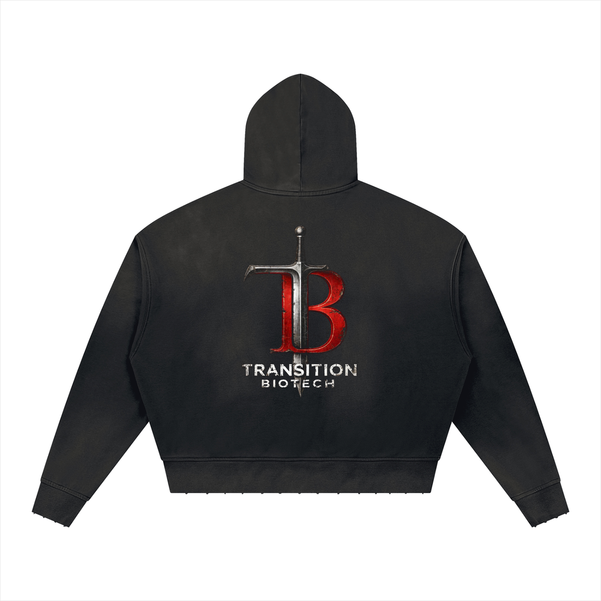 TB Performance Men's Distressed Boxy Hoodie